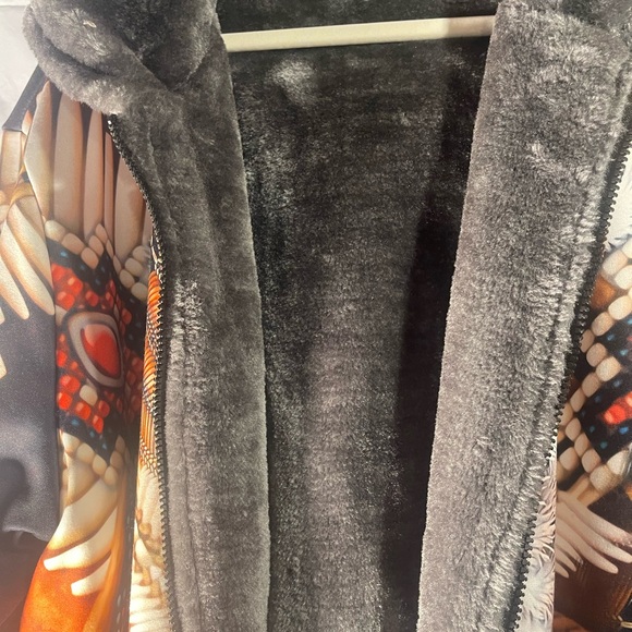 Colorful Feather Pattern Jacket - Picture 9 of 9